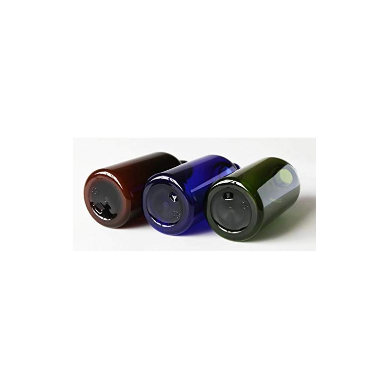 2PCS 8oz 250ML Amber PET Empty Plastic Bottle with Black