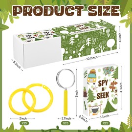 Seenelling 15 Pack Nature Scavenger Hunt Cards Set Camping Party Favors Exploration Games Educational Nature Games for Family Hikes Outdoor Science Spy Party Favors