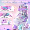 SULIFEEL Roller Skates for Girls Kids with Light Up Wheels,