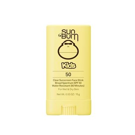 Sun Bum Kids SPF 50 Clear Sunscreen Face Stick  Wet or Dry Application  Hawaii 104 Reef Act Compliant (Octinoxate  Oxybenzone Free) Broad Spectrum... 