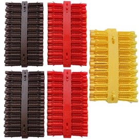 UKCable-Ties 400x Assorted Wall Plugs Heavy Duty Fixings. Red, Yellow & Brown Plugs, 5 || 5.5 || 7.0mm