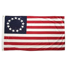 Trade Winds 12x18 12"x18" Betsy Ross Boat Flag Super Poly Boat Flag Fade Resistant Grommets Premium Fade Resistant