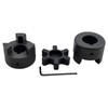 Saelno 3/4" to 7/8" L075 Flexible 3-Piece L-Jaw Coupling Coupler