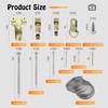 SHRJ Picture Hanging Kit Hanging Hardware Assorted with Magnetic Hammer