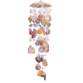 laddawan Nature's Melody Wind Chimes for Indoor, Seashell Tuned Unique Design, 25”