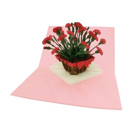 Konishi Printing Shop EPA004 POPUP Card Carnation