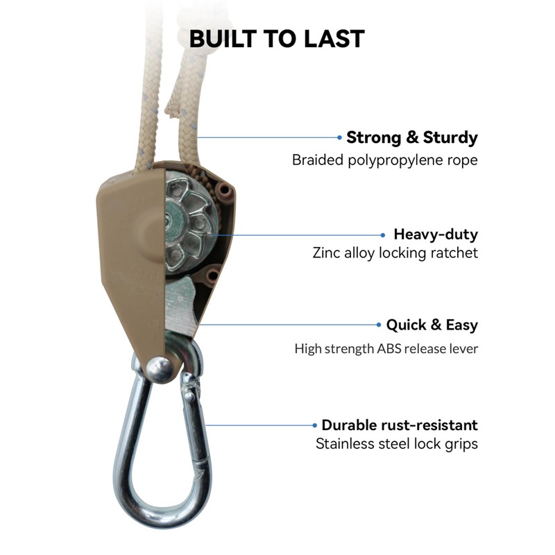 Keovoker 4Pack Retractable Ratchet Tie Down Straps, 13 Ft 1/8”