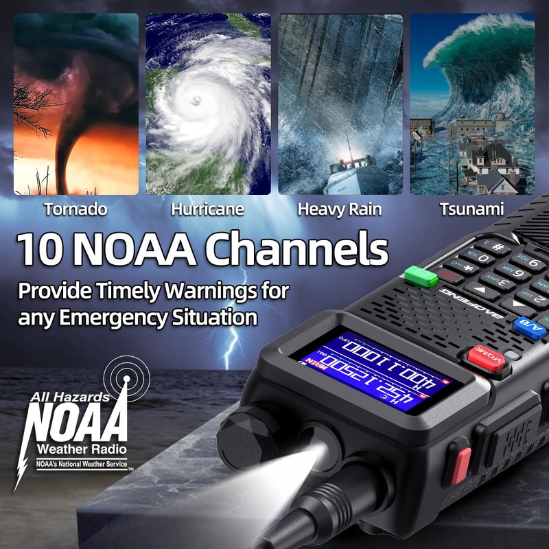 Baofeng Radio Ham Radio Long Range 5RM 10W Handheld NOAA