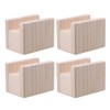 4PCS Bed Furniture Risers Heavy Duty Wood Risers for Sofa