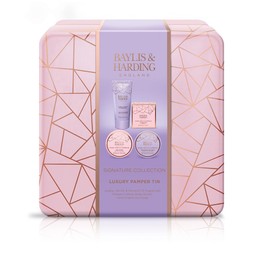 Baylis & Harding Jojoba, Vanilla & Almond Oil Luxury Pamper Tin Gift Set (Pack of 1) - Vegan Friendly