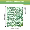 BINLINHONGO 1040 Small Glitter Alphabet Number Stickers,10 Sheets 1 Inch