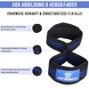 AQF Figure 8 Padded Lifting Straps Strength Training, Bodybuilding Weights