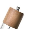 Manual Pepper Grinder Multifunctional Efficient Grinding Oak Patchwork Acrylic Pepper