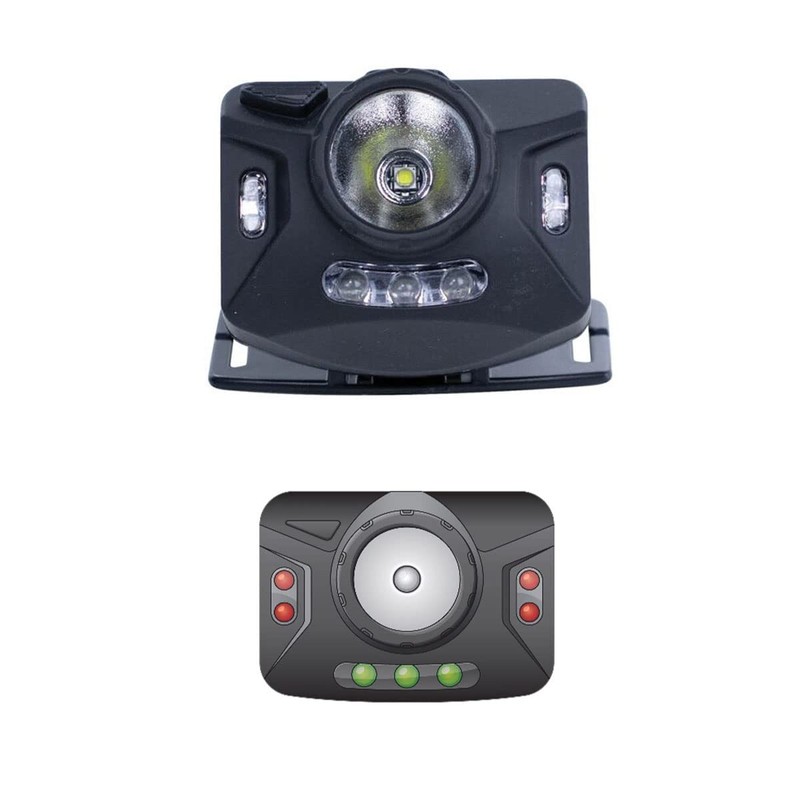 Cyclops Ranger XP 4 Stage Adjustable Black Headband Strap Headlamp