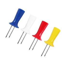 Stainless Steel Corn Holders, 4 Pack, Double Fork Design, Colorful
