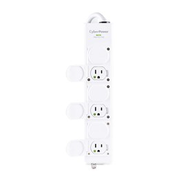 CyberPower MPV615S Medical Grade Surge Protector, 100-125V/15A, 1560 Joules, 6 Outlets, 15 Foot Power Cord, White