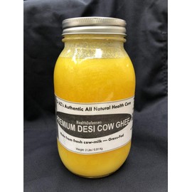 32oz/ 2Lb PREMIUM Organic Cow Ghee Grass-Fed Clarified Butter Non-GMO Lactose FREE Ghee Oil