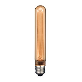 Tecnolite - Foco Vintage Luz Led tipo Tubular T30 de 2.3 W y 60 Lumens, Luz Suave Cálida Atenuable con Base E27, Compatible con Lámparas, Ahorrador de Energía Eléctrica