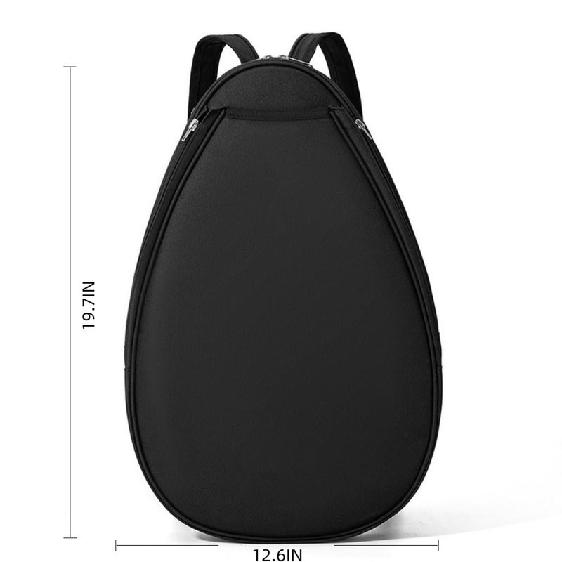 Klau Tennis Racquet Backpack Badminton Racket bag Black for Teenagers