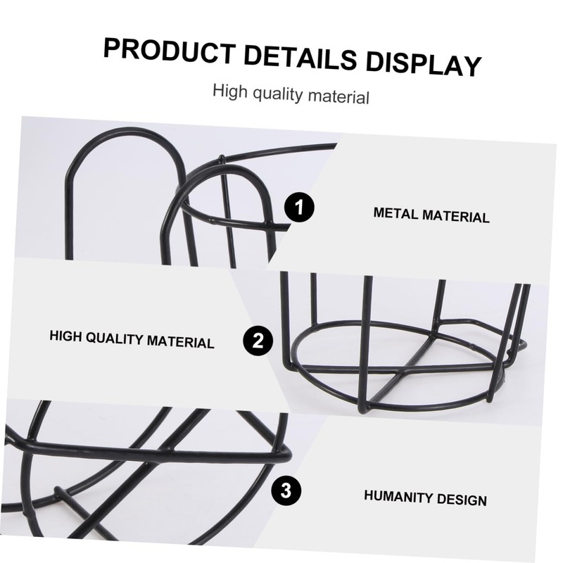 BESPORTBLE Geometric Iron Metal Hanging Planter Pot with Stand Flowerpot