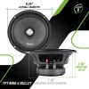 Timpano 2x Timpano TPT-MR8-4 Bullet Pro Audio Midrange Car Speakers