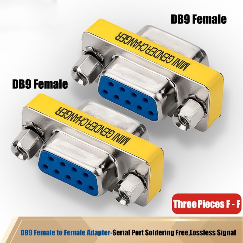 Warmstor 6-Pack 9Pin RS232 Serial Cable DB9 Male to Male/Female