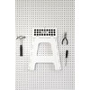 Kikkerland Rhino Tall Folding Step Stool, White