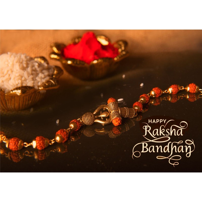 Ensemble Combo Festif WC_Diwali/Bhaidooj - Combinaison de 2 Bracelets Rudraksha