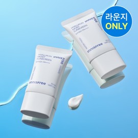 innisfree [더블구성] 이니스프리 히알루론 수분 선크림 SPF 50+ PA++++ 50ml 2개 [라운지 전용]