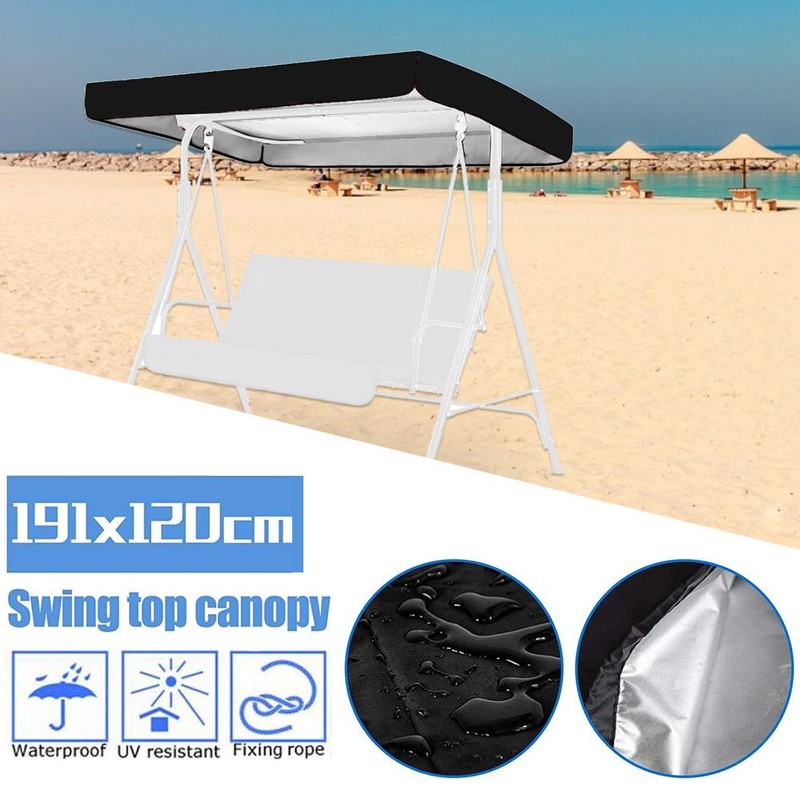 Outdoor Swing Canopy Replacement Waterproof Patio Swing Top Cover for