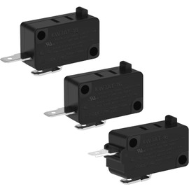 StLiSuYmx 3PCS Microwave Oven Door Switch Replacement Parts(2X Normally Open + 1X Normally Closed), 16A 125/250V, KW3AT-16(Downward Compatible with KW3A-16)