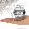 com-four® 2 x Tea Strainer Made of 304 Stainless Steel