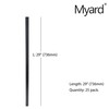 Myard 29 Inches Estate Square Iron Deck Balusters Furniture for