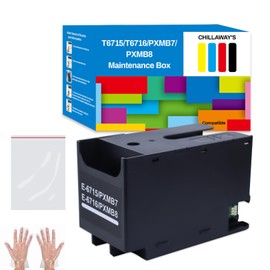 CHILLAWAY'S T6715/T6716 Maintenance Box | High-Yield Tank for Workforce Pro WF-3820, WF-4820, WF-4830 & More | Easy to Install |