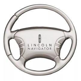 Lincoln Navigator Steering Wheel Key Chain (Silver)