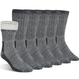 Premium Merino Wool Socks for Men & Women - Warm, Moisture-Wicking, and Durable, Gray (3 Pairs), Small-Medium