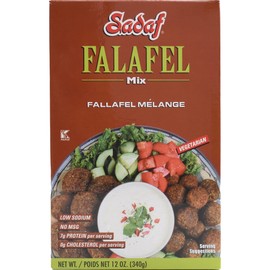Sadaf Falafel Mix - Mediterranean Falafel Mix - Classic Middle Eastern Dish - Vegetarian Falafel - NO MSG - NO Artificial Preservatives - 12 Oz Box