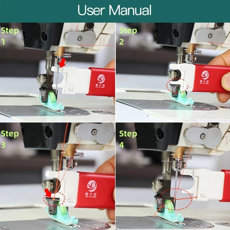 HONEYSEW Needle Threader for Industrial Sewing Machine Sewing Threaders (Blue)