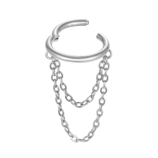 ENONTY 16G Titanium Cartilage Earrings Hoop 7mm 9mm Helix Piercing