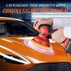 Cordless Car Buffer Polisher w/ 2x2000mAh 21V Batteries, 6 Inch