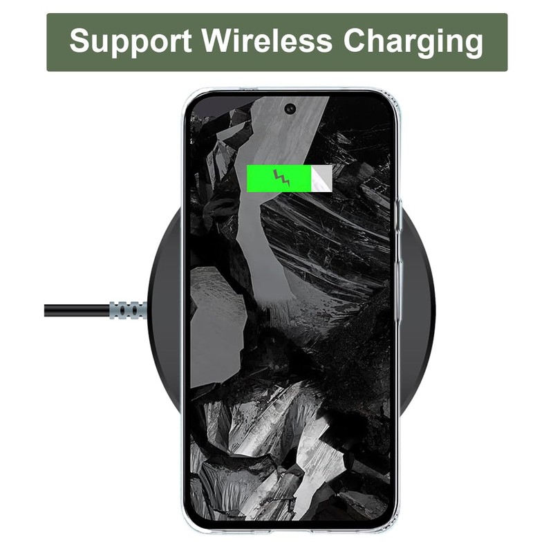 Unov Compatible with Pixel 8a Case Clear with Design Soft