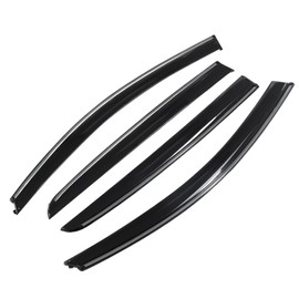 TUCKBOLD Window Deflectors for VW Golf MK6 2008-2012 5 Door Hatchback Outside Mount Side Window Vent Visors Black Reinforced Acrylic 4 Pcs