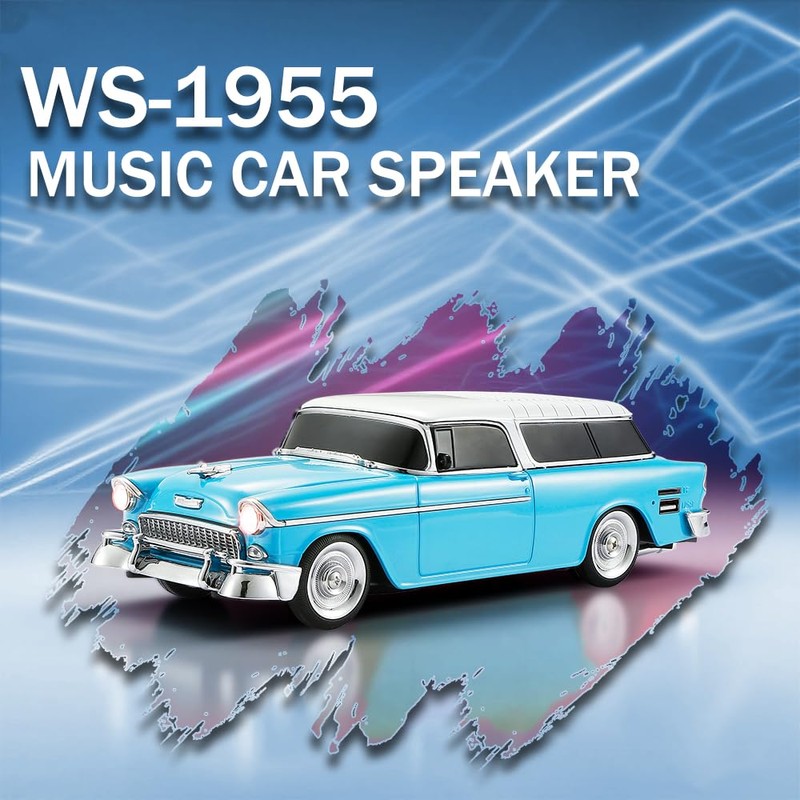 WS-1955 Retro Sedan Bluetooth Replica Speaker – Portable Wireless Car