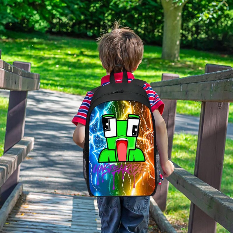 bzjqh Unspeak-able School Backpack, Unspeak Backpack, Frog Bookbag for Kids,