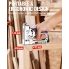 WORKPRO 4-in-1 Staple Gun Manual Brad Nailer Upholstery Stapler Nail