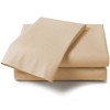 Percale Fitted Sheet Pastel, Polyester-Cotton, Coffee, King