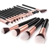 Makeup Brushes Set 18 Pieces Rose Gold Synthetic High Quality