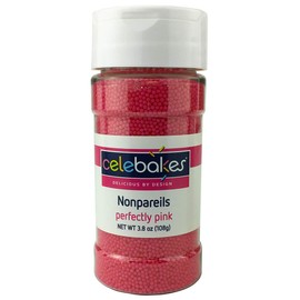 Celebakes by CK Products Perfectly Pink Nonpareils, 3.8 oz.