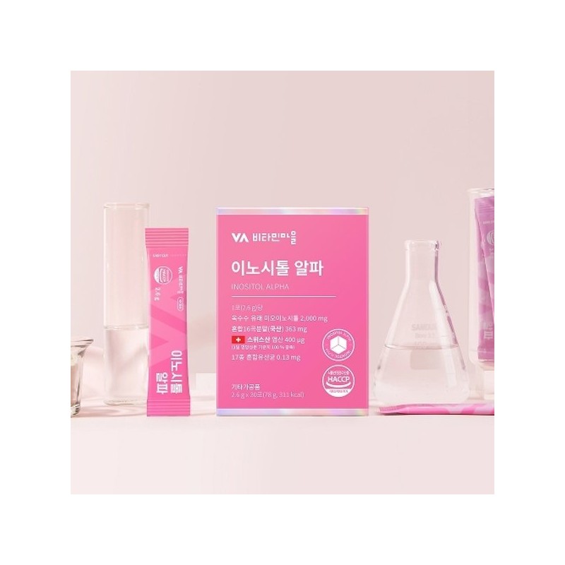 Vitamintown 비타민마을 이노시톨 알파 엽산 비타민B 4박스 총120포 Vitamin Village