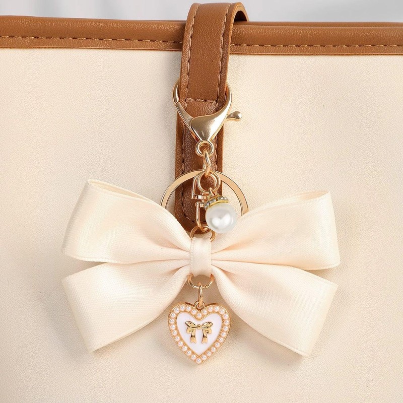 YSJCHEBS 1 Women's Shoulder Bag and 1 Bow Pendant, Fashionable